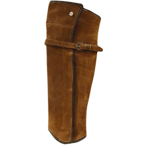 Bota de cuero reno artesanal café para campo y rodeo chileno