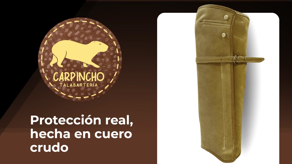 Bota de Cuero Crudo - Vista completa mostrando protección superior