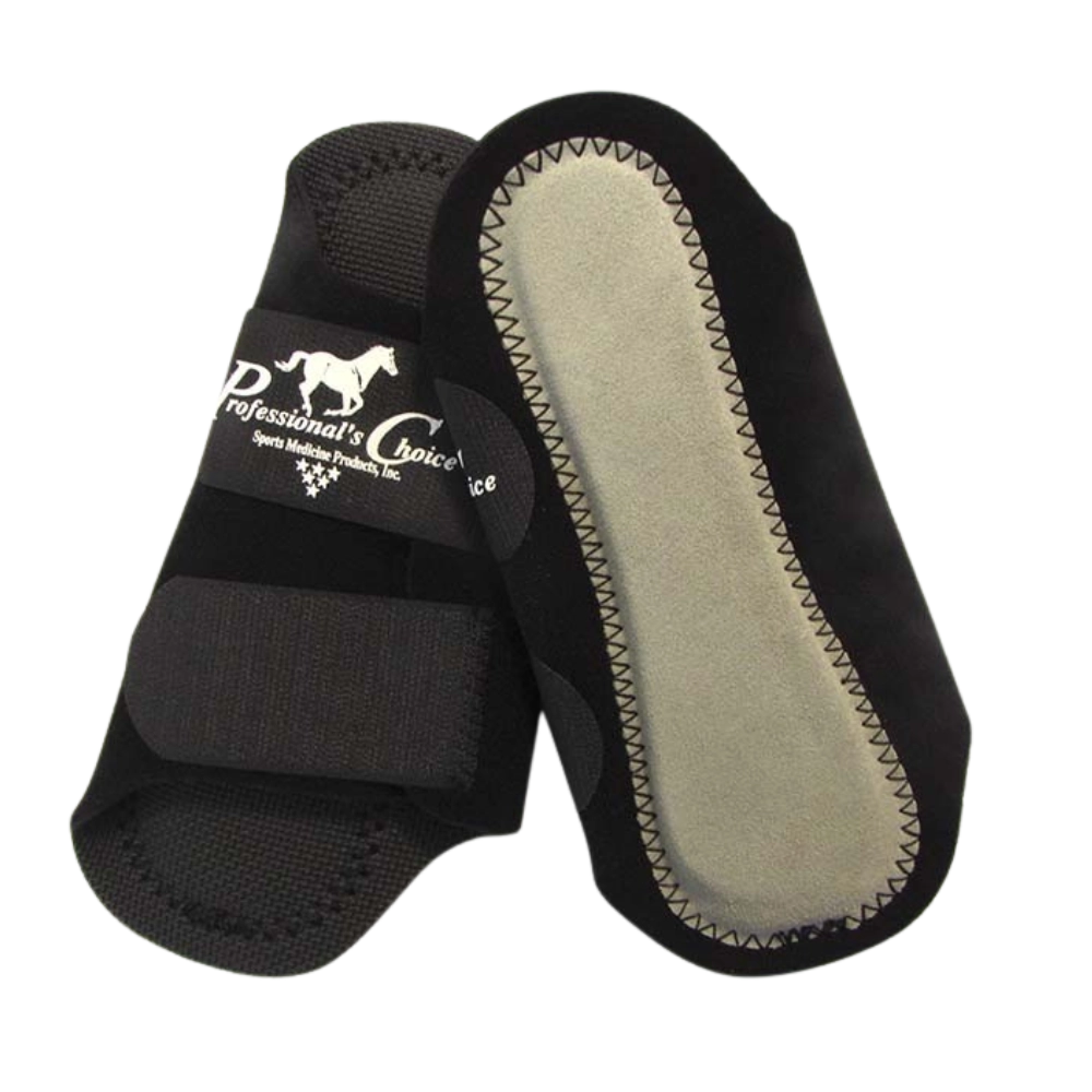 Canillera Profesional Americana color negro para protección de caballos