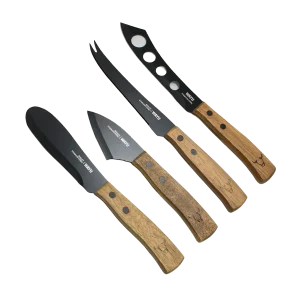 Set Aperitivo Wayu con tabla de madera y cuchillos para servir aperitivos