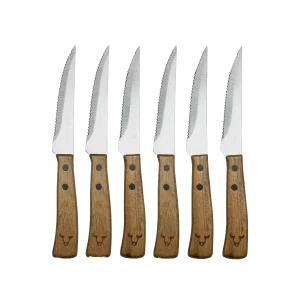 Set de 6 cuchillos parrilleros El Carpincho