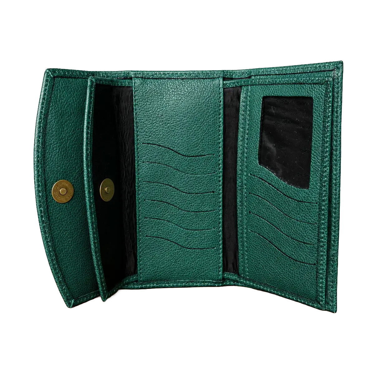 Billetera de Cuero Verde para Mujer - Imagen 4