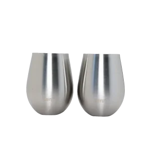 Set 2 vasos cocktail Wayu metálicos 500 ml