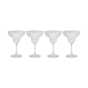 Set de 4 copas margarita de cristal El Carpincho