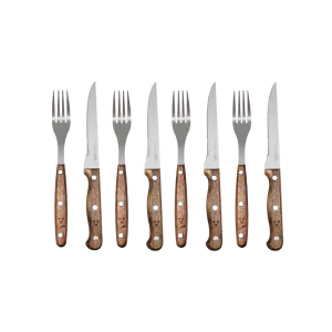 Set de cuchillos y tenedores 8 piezas El Carpincho
