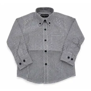 Camisa Missouri de microcuadros negros y blancos. el carpincho