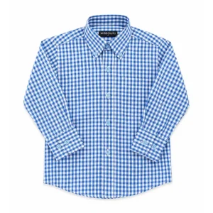Camisa Missouri azul de cuadros clásicos. El Carpincho