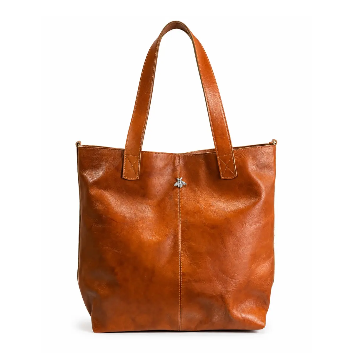 Bolso Tote de Cuero Color Suela – Diseño 2 en 1 - Imagen 2